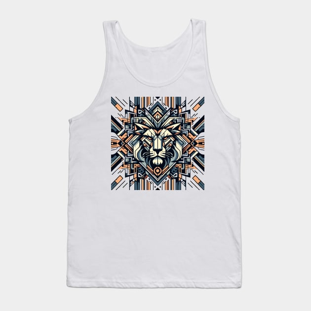 Abstract Animal Lion 5 Tank Top by sapphire seaside studio